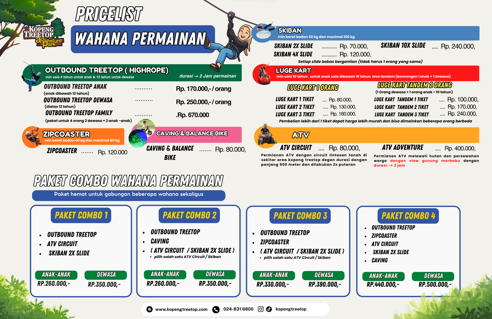 wahana permainan 200cm x 130 cm